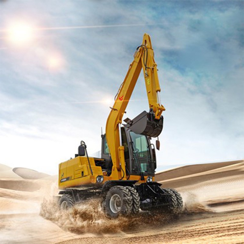 small wheeled excavator